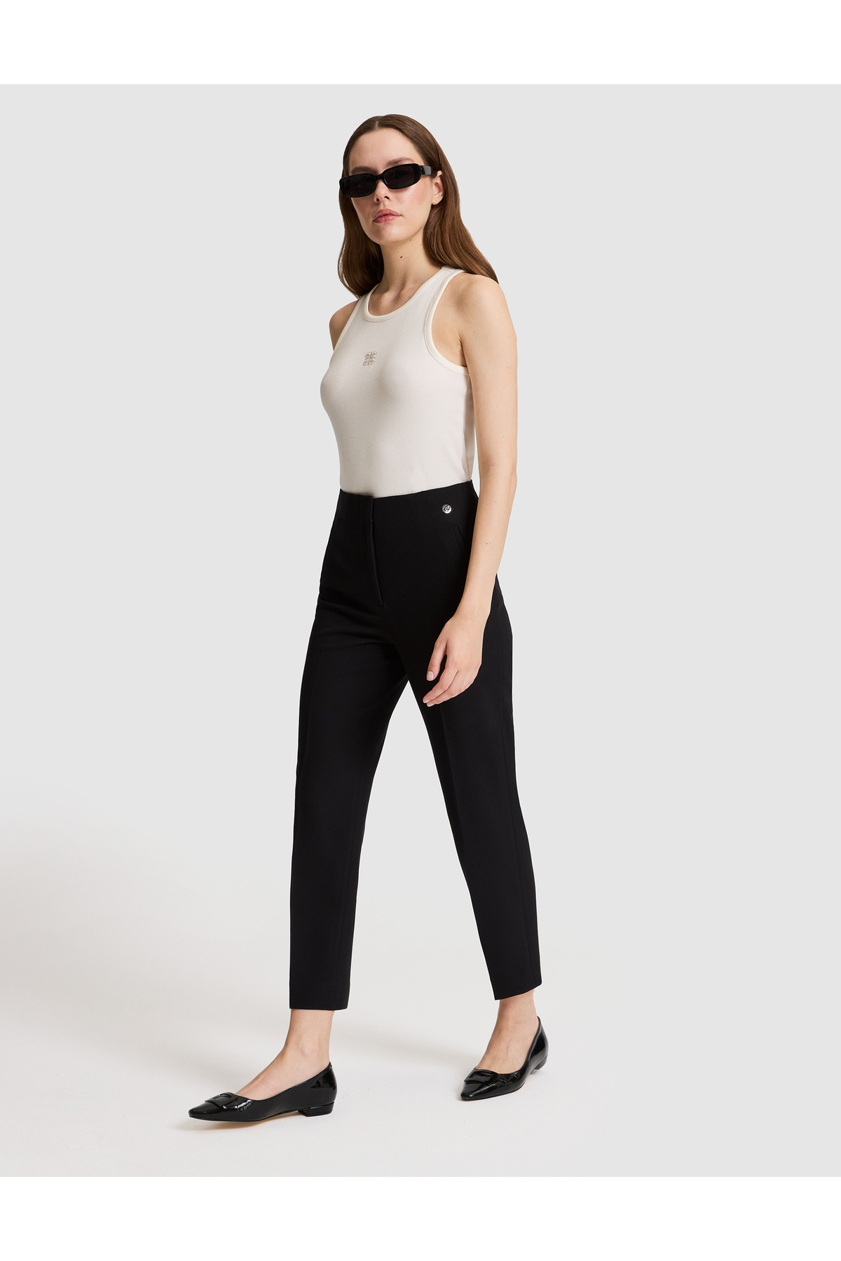 Pierre Cardin Siyah Carrot Fit Kumaş Pantolon 50319939-VR046 görsel 3