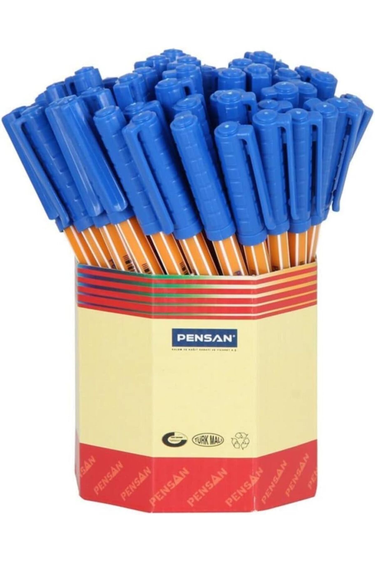 Pensan Tükenmez Kalem 10 Lu Mavi