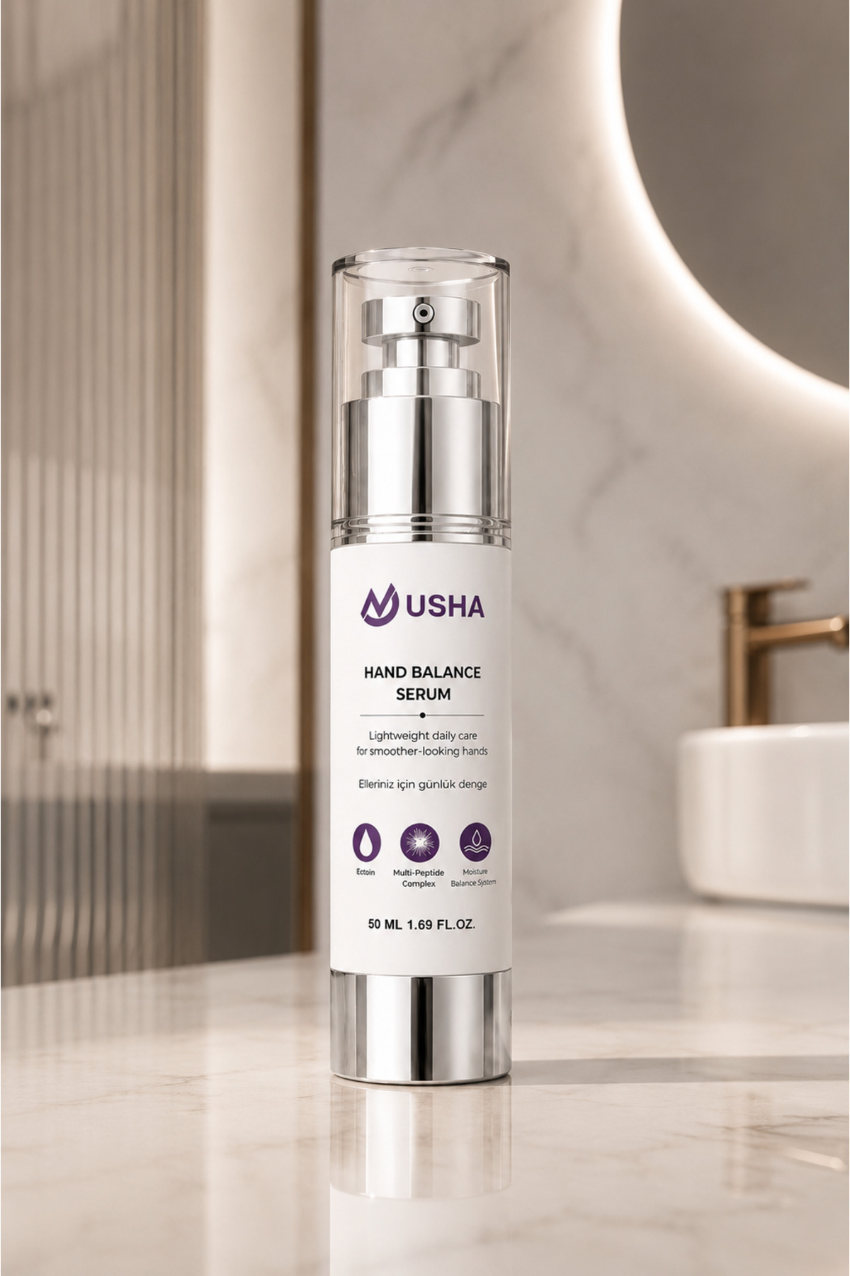 Hand Balance Serum / Multi‑Peptide Complex, Ectoin ve Niacinamide İçeren El Bakım Serumu — تصویر 4 از 4