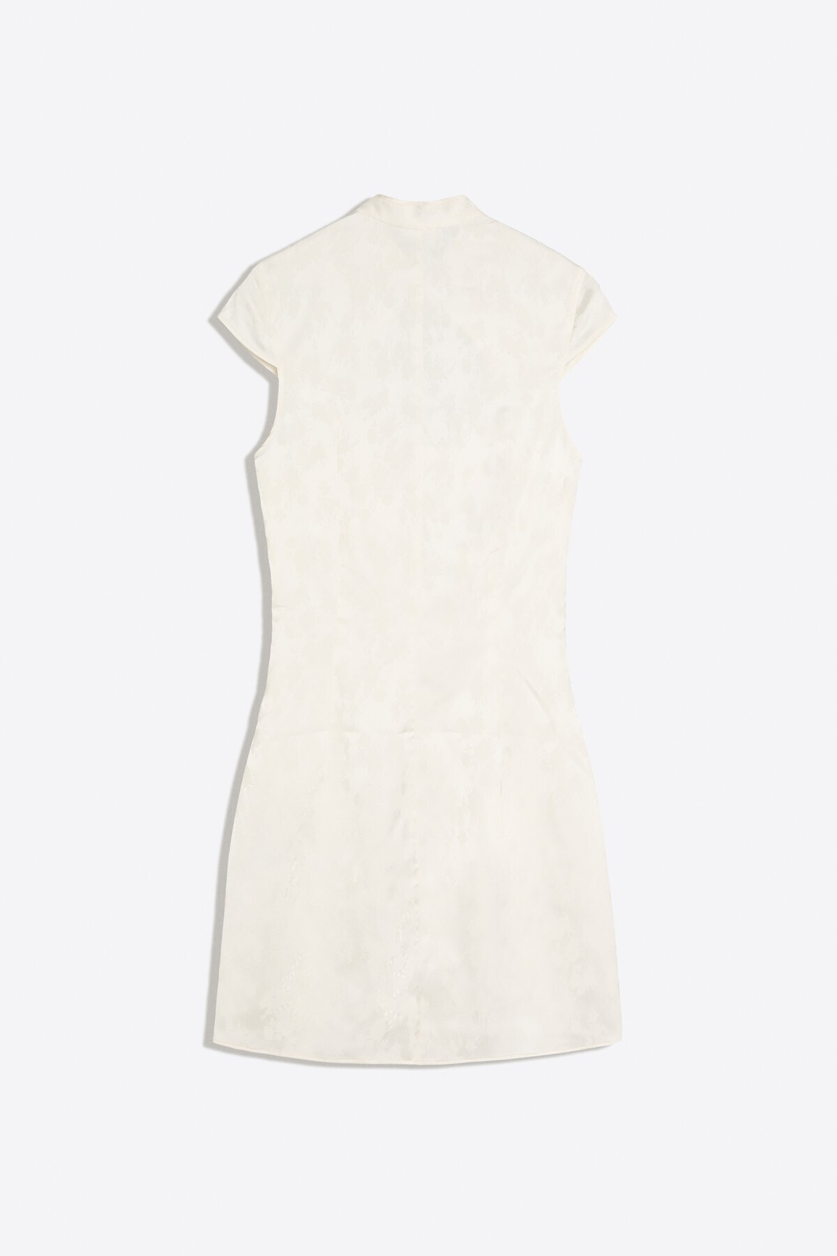 Bershka Jakarlı saten mini elbise görsel 7