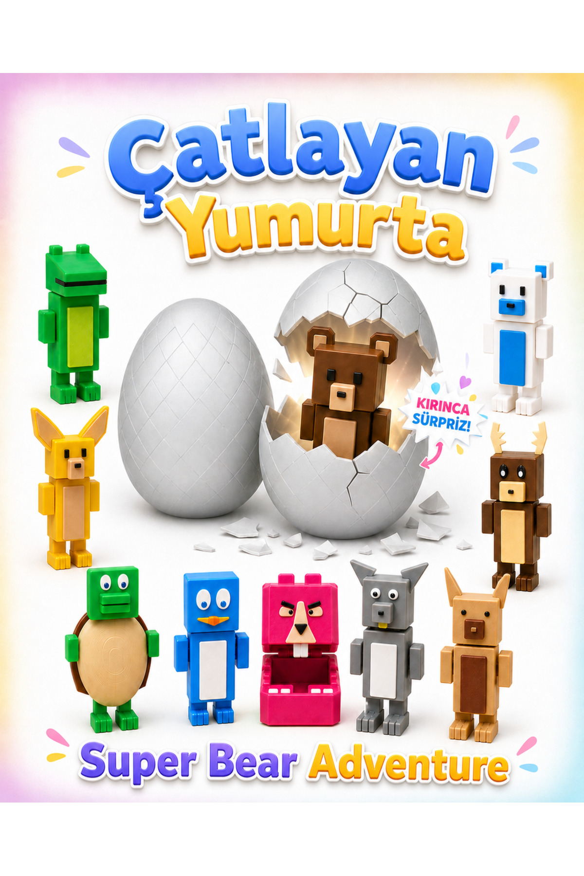 GiginGo Super Bear Adventure Sürpriz Yumurta - Süper Ayı Çatlayan
