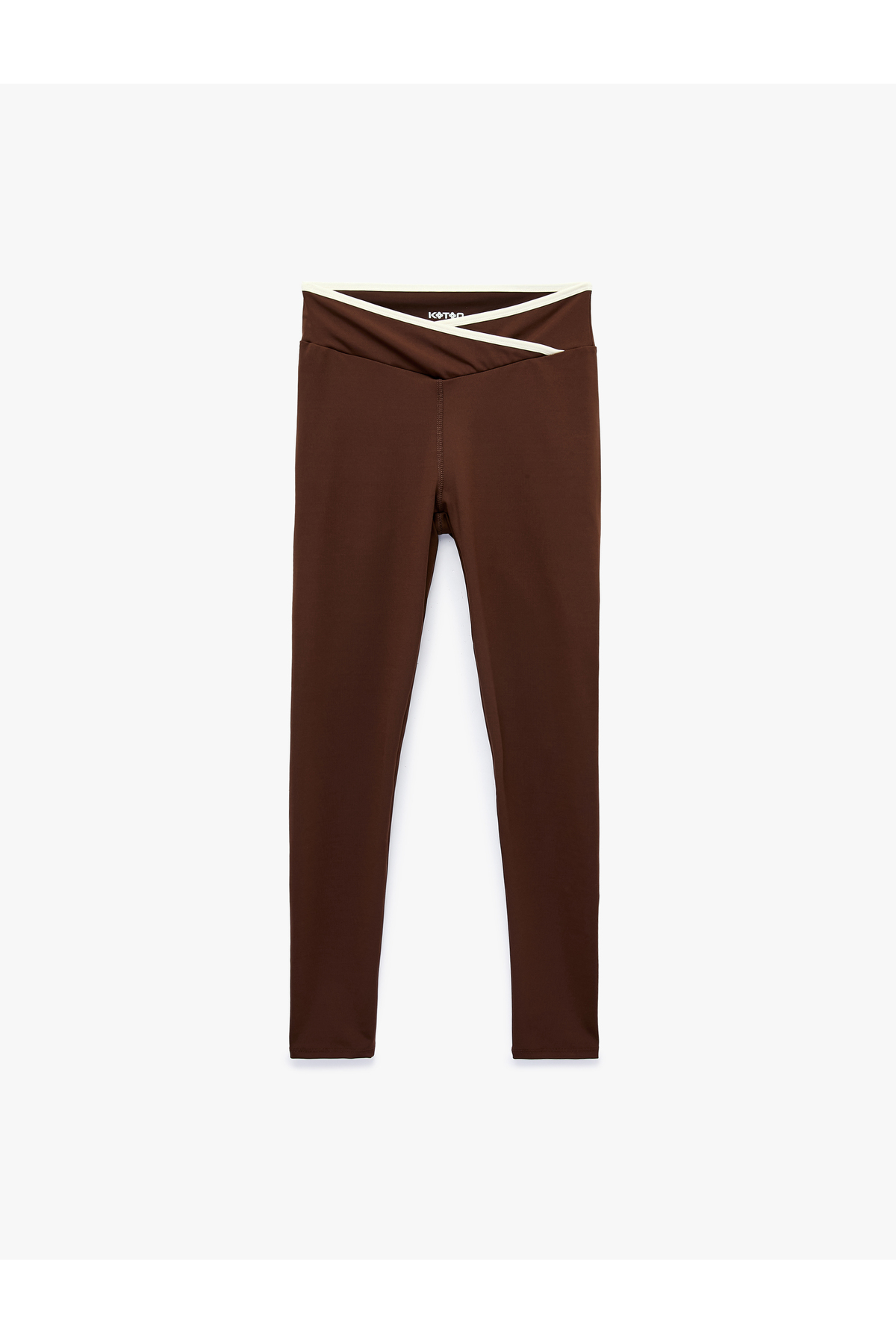 Koton Yüksek Bel Kemer Detaylı Slim Fit Spor Tayt