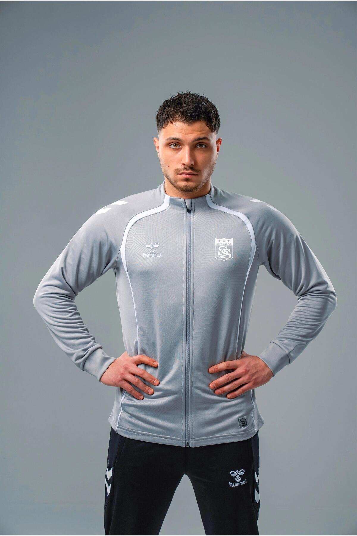 تاپ ورزشی سیواسپور تارگت کمپ خاکستری هامل ست لباس و شلوار ورزشی hummel