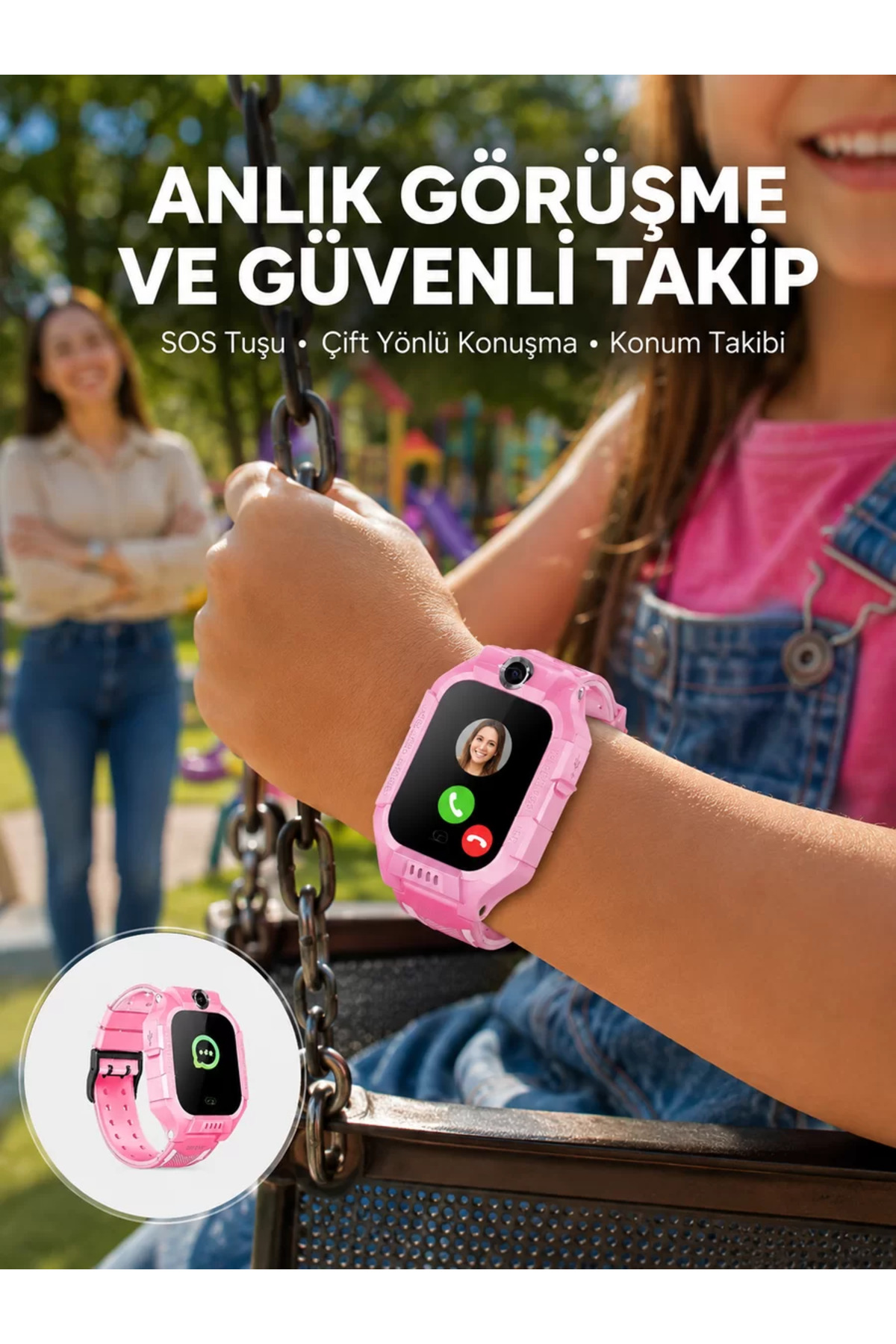S10 Çocuk Takip Saati Güvenli Alan Uyarısı ve Sesli Mesaj Yeni Nesil