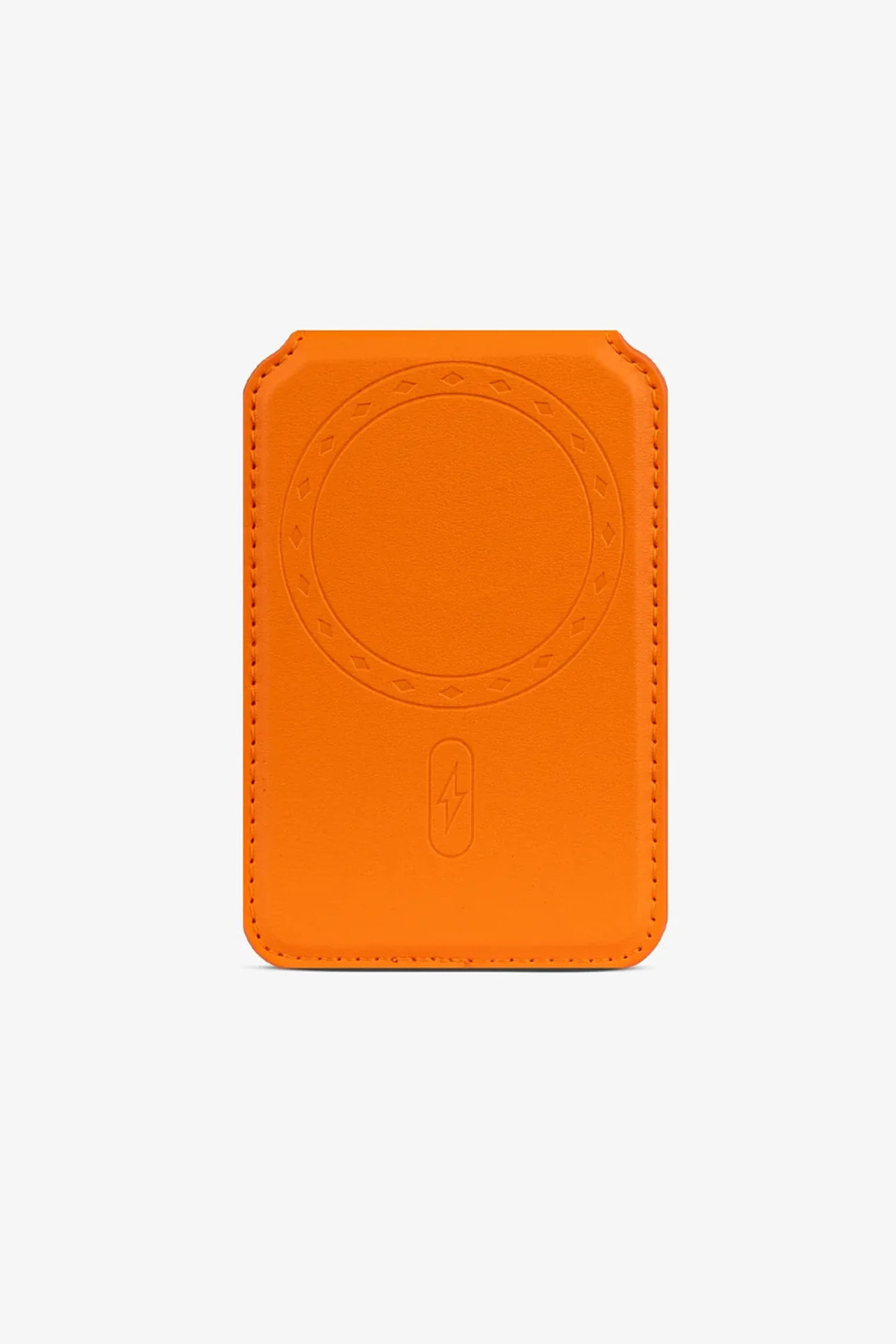 Getto Deri Hold Çift Taraflı Katlanabilir MagSafe Uyumlu Telefon Kartlığı, Kişiye Özel İsim Baskılı görsel 2