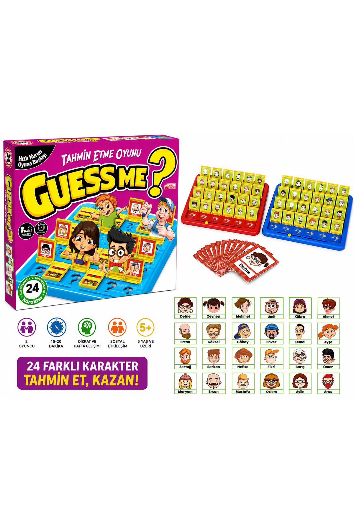 MAKETÇİNİZ Guess Me Bil Bakalım Kutu Oyunu Eğitici Zeka Ve Aktivite Oyunu