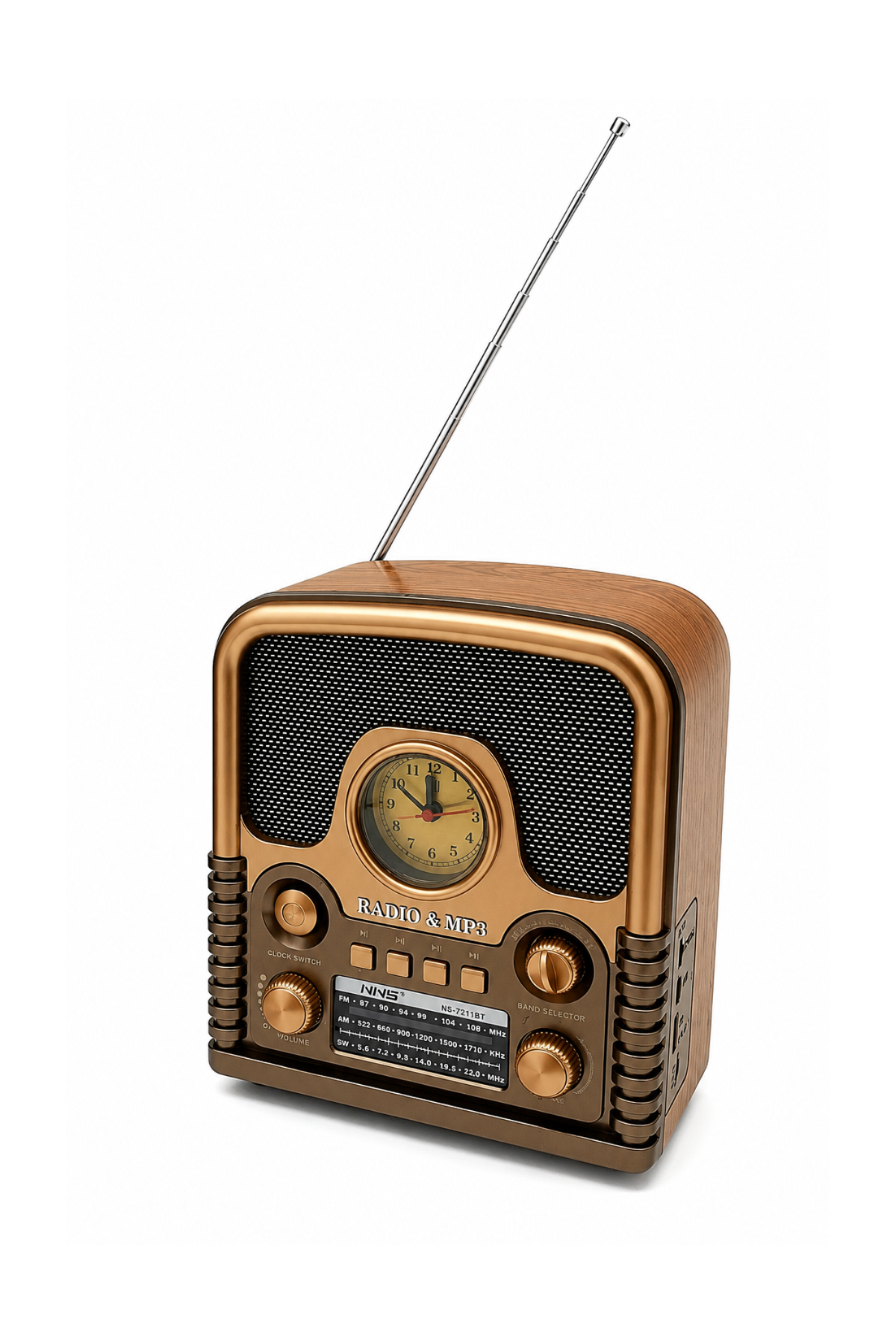 Kensa Retro Bluetooth Hoparlör Radyo | FM AM SW Radyo | Bluetooth