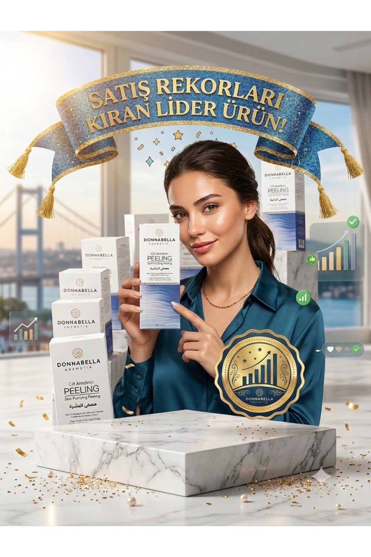 Donnabella Cilt Arındırıcı Peeling 50 ml - Ölü Deri Temizleyici & Cilt Yapısını Yenileyici Ginseng Özlü Peeling — CİLTARNDIRICI01 — تصویر 2 از 2