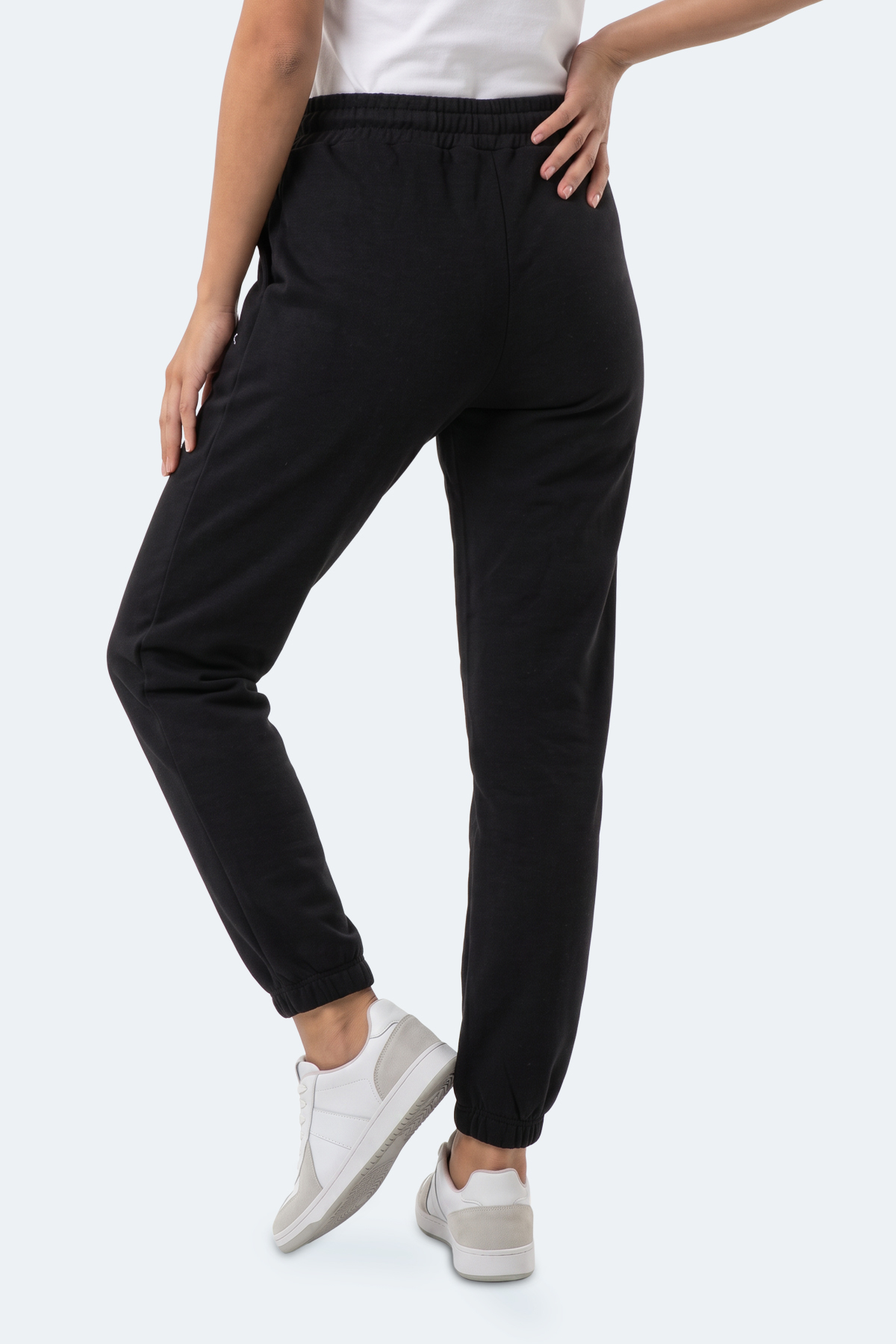 Slazenger MERYA I Kadın Slim Fit Siyah Eşofman Altı görsel 7