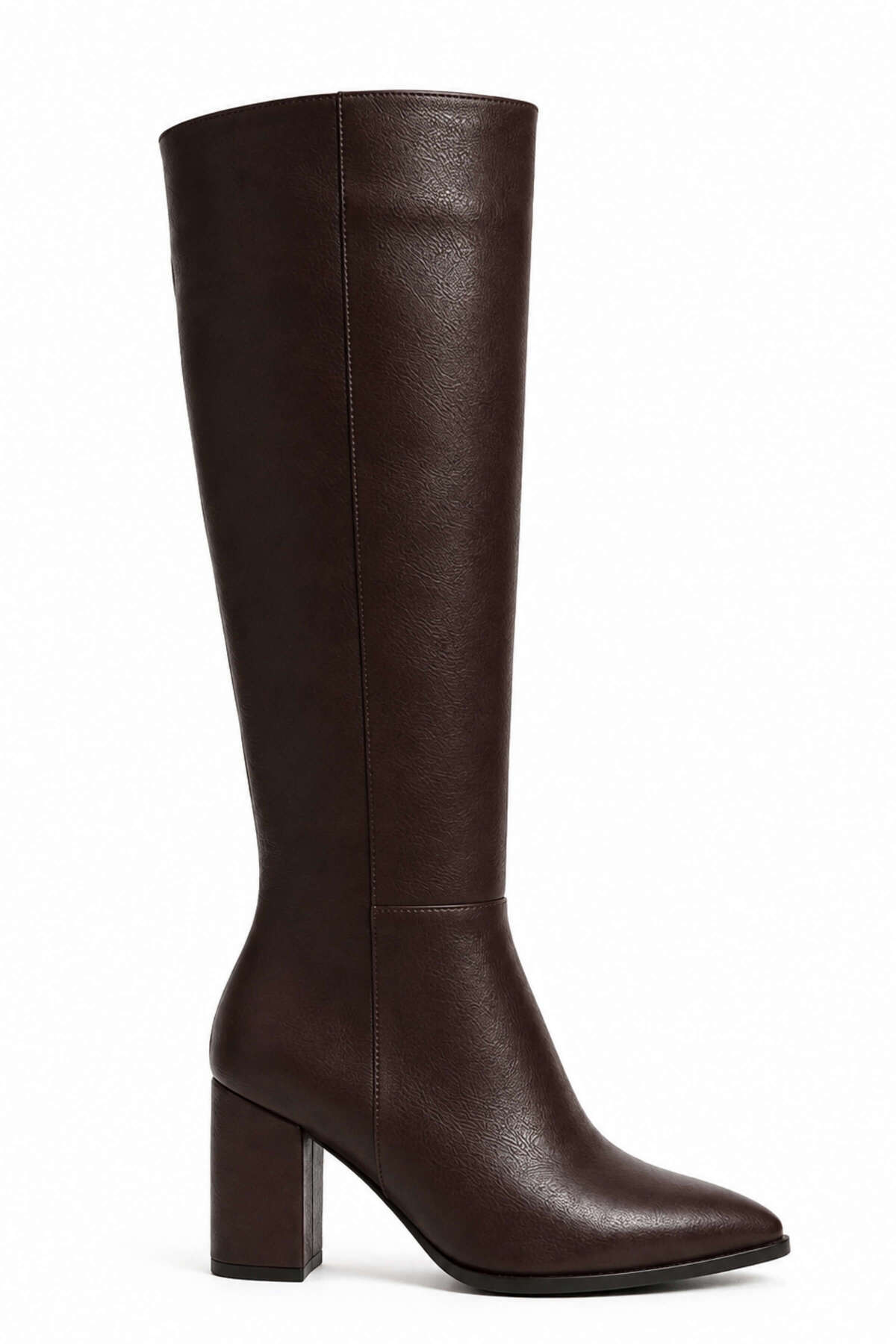 MY BAYAN SHOES Kahverengi Kadın Topuklu Çizme görsel 4