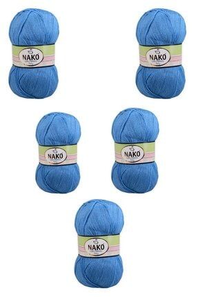 Lüks Minnoş El Örgü Ipi 1256 5'li Set Şiş Ve Düğmeli TYC00245874429