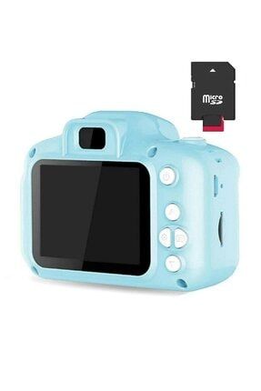 Mavi Renk Mini 1080p Hd Çocuk Kamera Dijital Fotoğraf Makinesi 2.0 Inç Ekran + 8 Gb Sd Kart Hediyeli HK-07