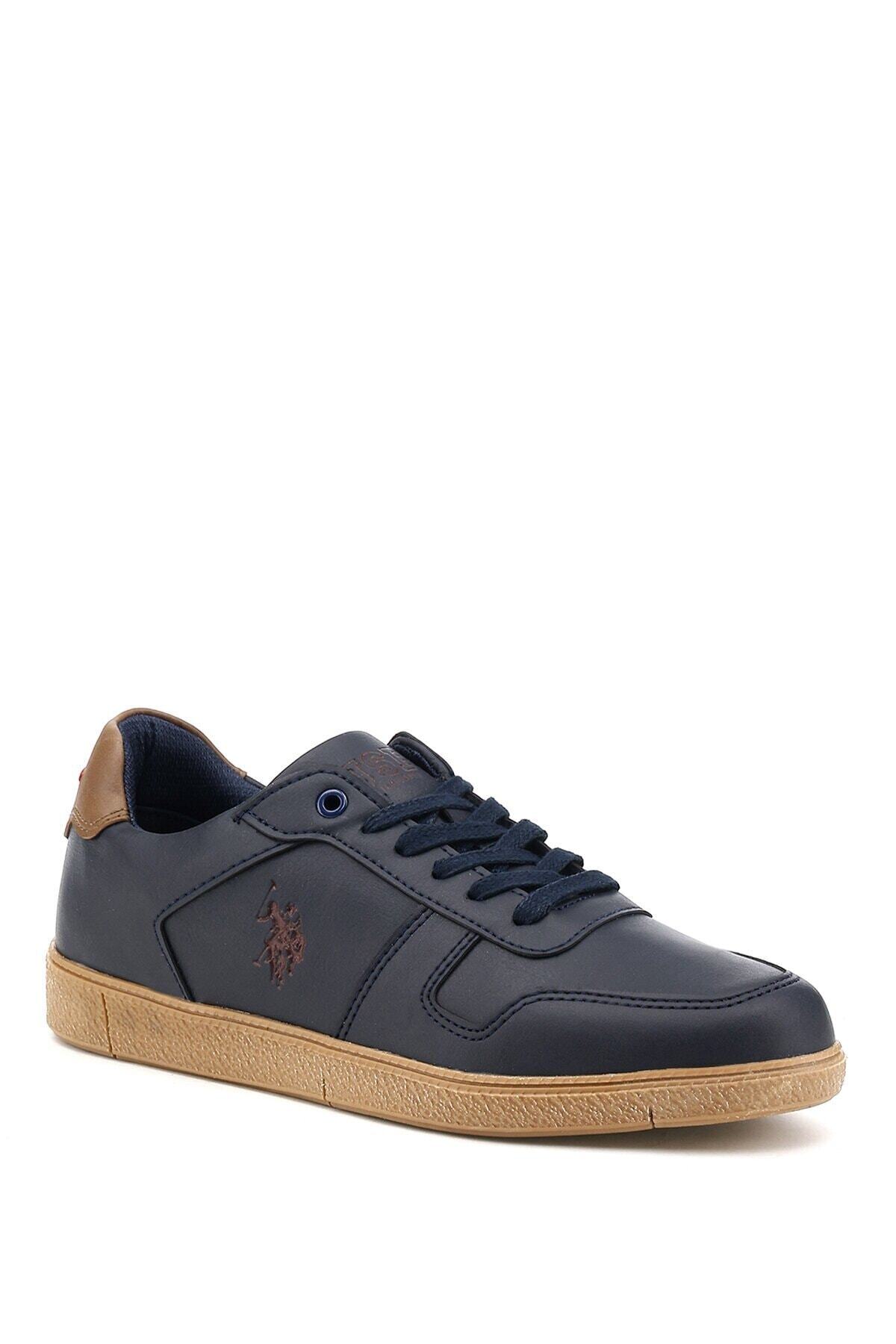 کفش U.S. Polo Assn. یو اس پولو کفش مردانه آبی ناوی Mesco 1pr اورجینال - تصویر 1