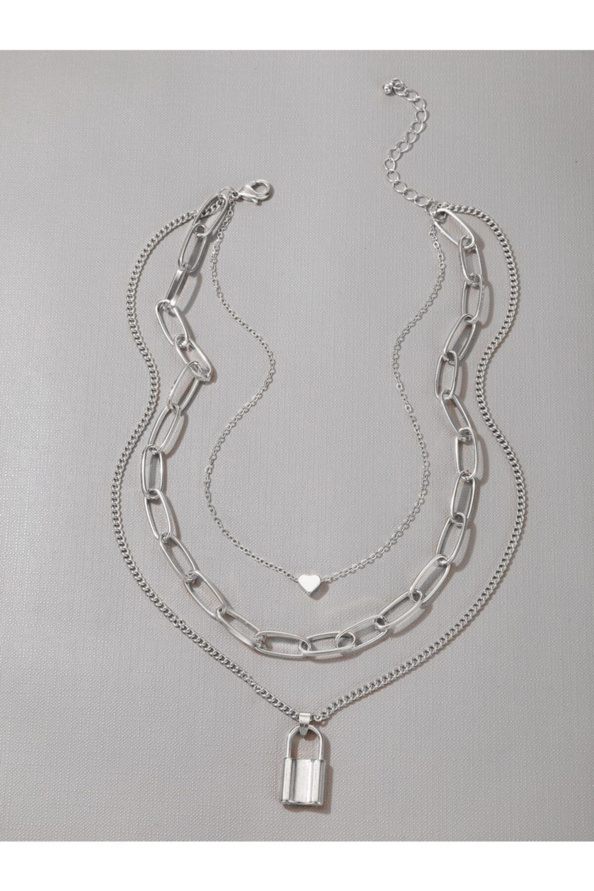 Lock layered new arrivals necklace