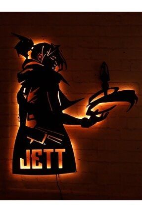 Jett Fps Oyuncu Gamer Rgb Led Işıklı Ahşap Mdf Dekoratif Tablo tablo9