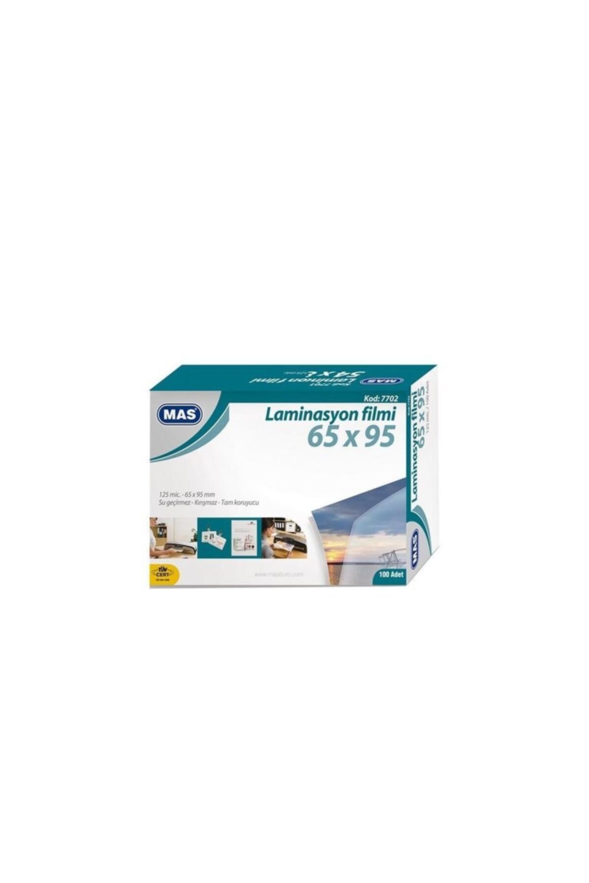 Mas MAS Mas 7702 Laminasyon Filmi- 125 Mic.- 65*95 - 100lü Pk,