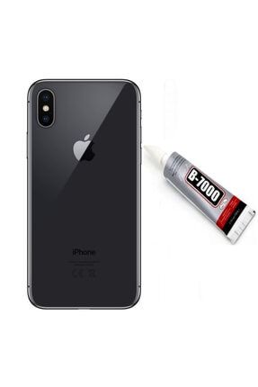 Apple Iphone Xs Max Arka Kapak Batarya Pil Kapağı + Yapıştırıcı Hediye - Space Gray INSTATECHkapak16