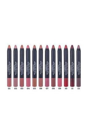12 Li Matte Lipstick Crayon Ruj (MAT STİCK RUJ) GBRN123