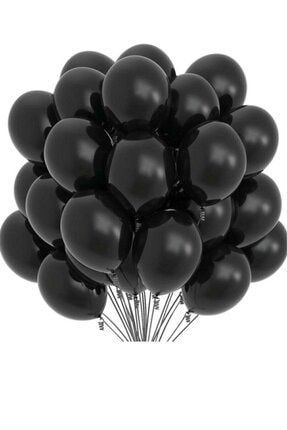 Pastel Siyah Balon 10'lu TPKT000000360