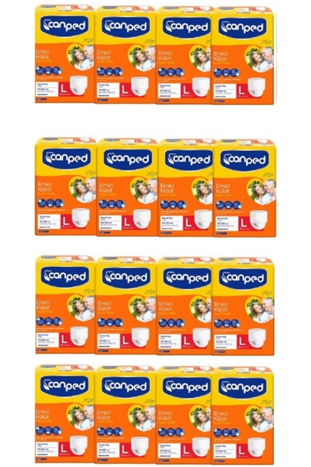 Canped Emici Külot Large Avataj Paklet 8 Lik * 16 Paket (128 Adet)
