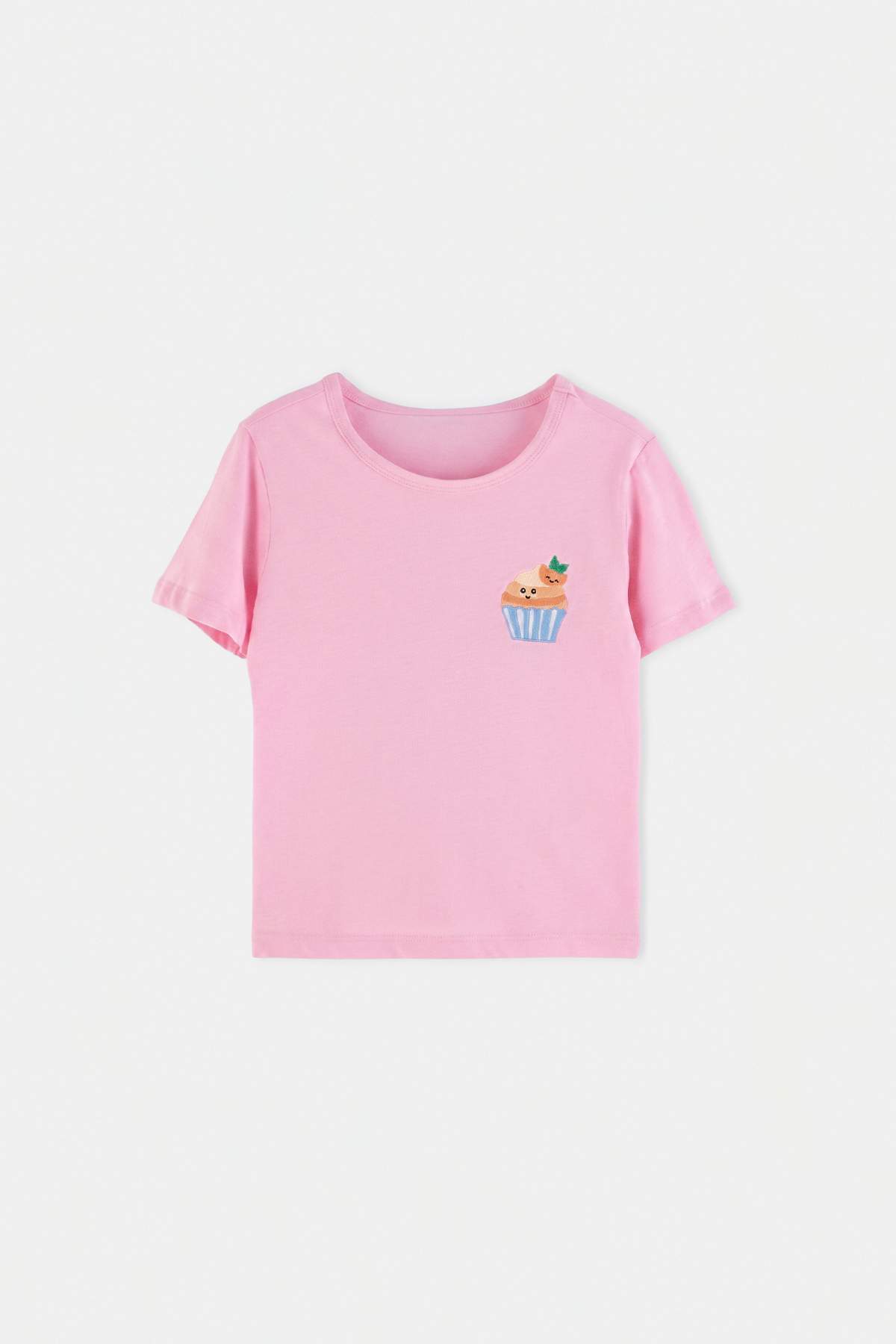 Trendyolmilla Kids Pembe Düz Örme T-Shirt TKDSS26TS00090