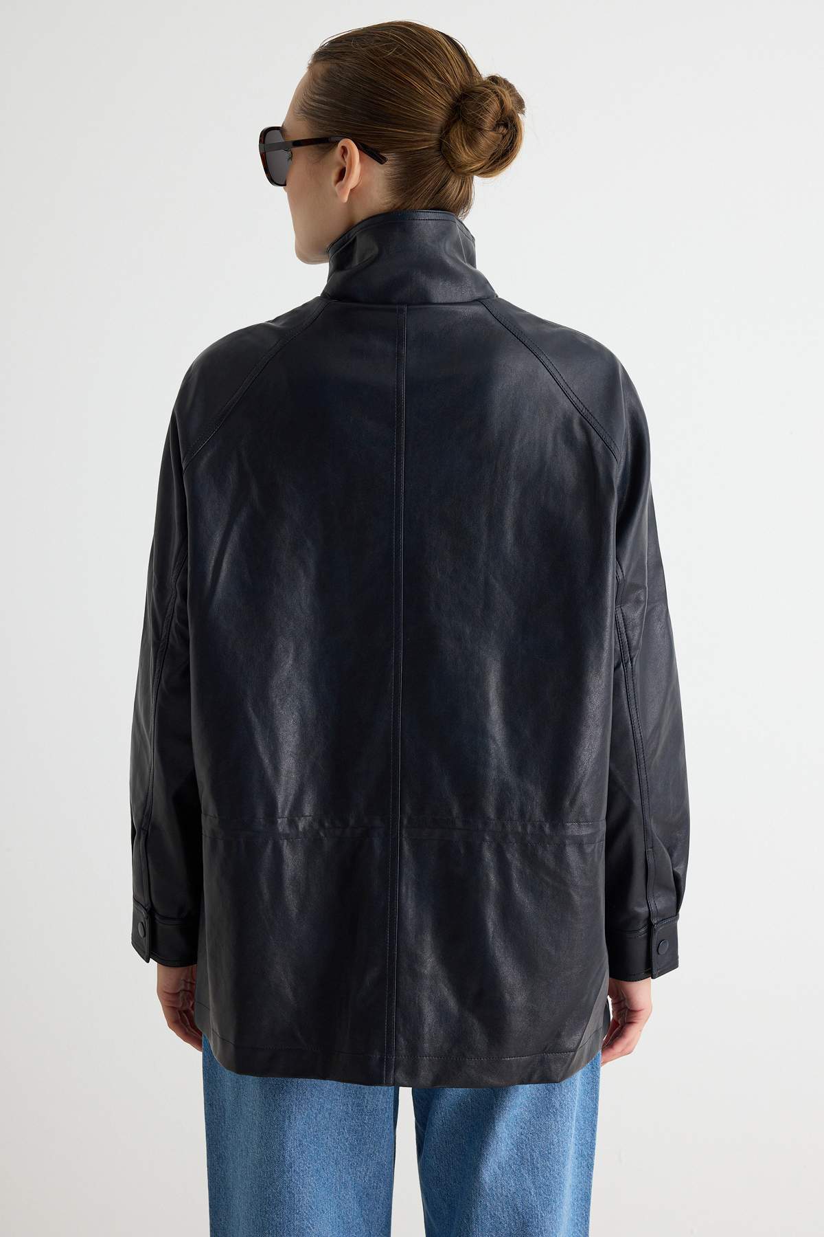 trendyolmilla-womens-dark-blue-plain-oversize