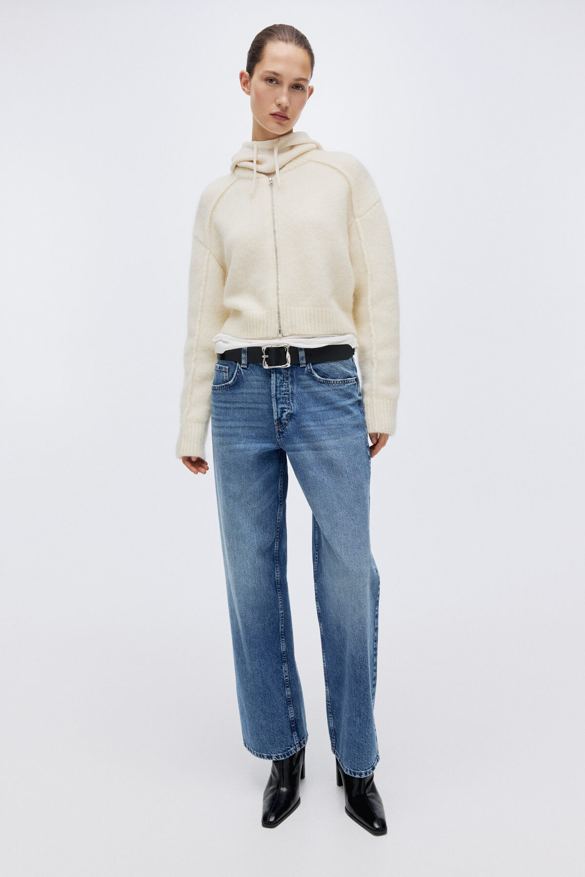 H&M Wide Regular Jeans görsel 2