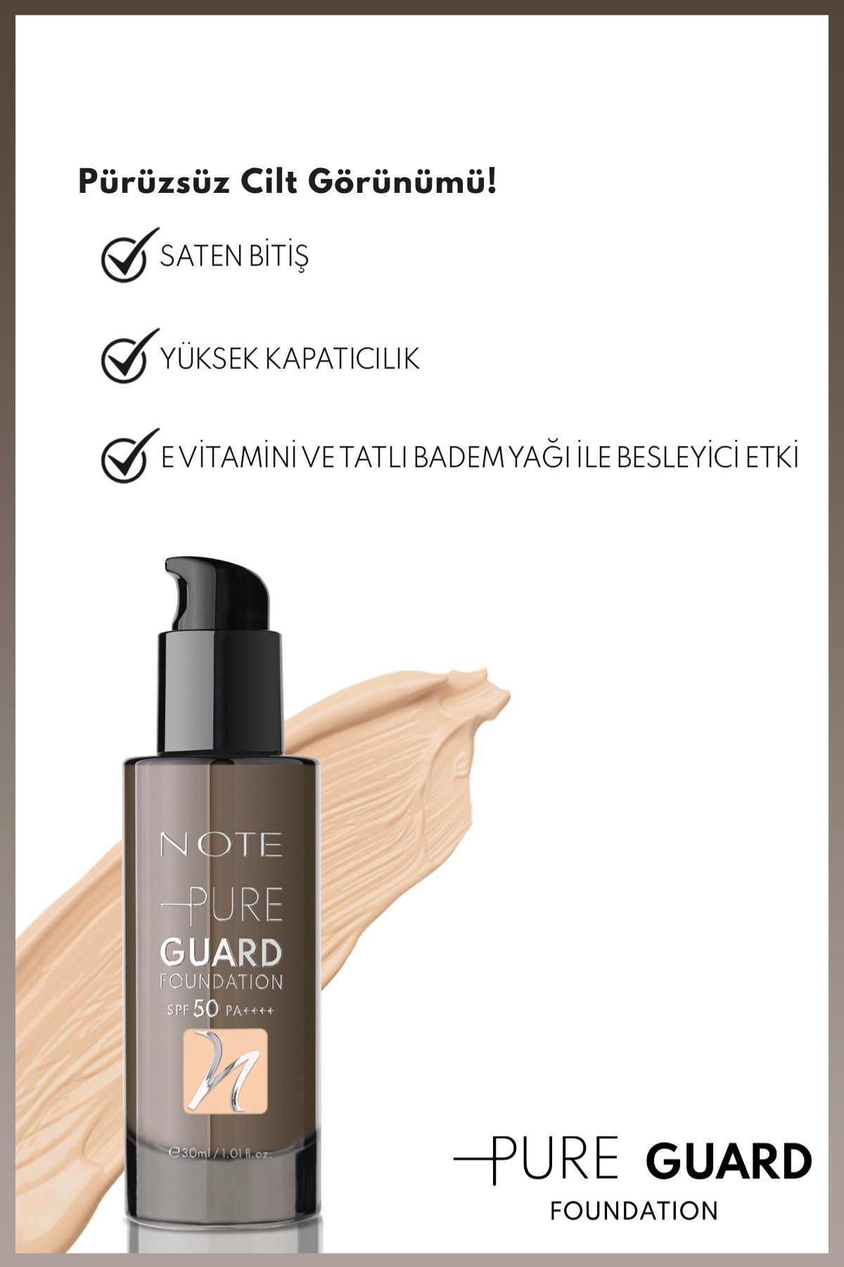 کرم پودر PureGuard 100 بژ درخشان SPF 50 با پوشش ساتن و خنک کننده بالا — بژ FND PURE GUARD — تصویر 3 از 7