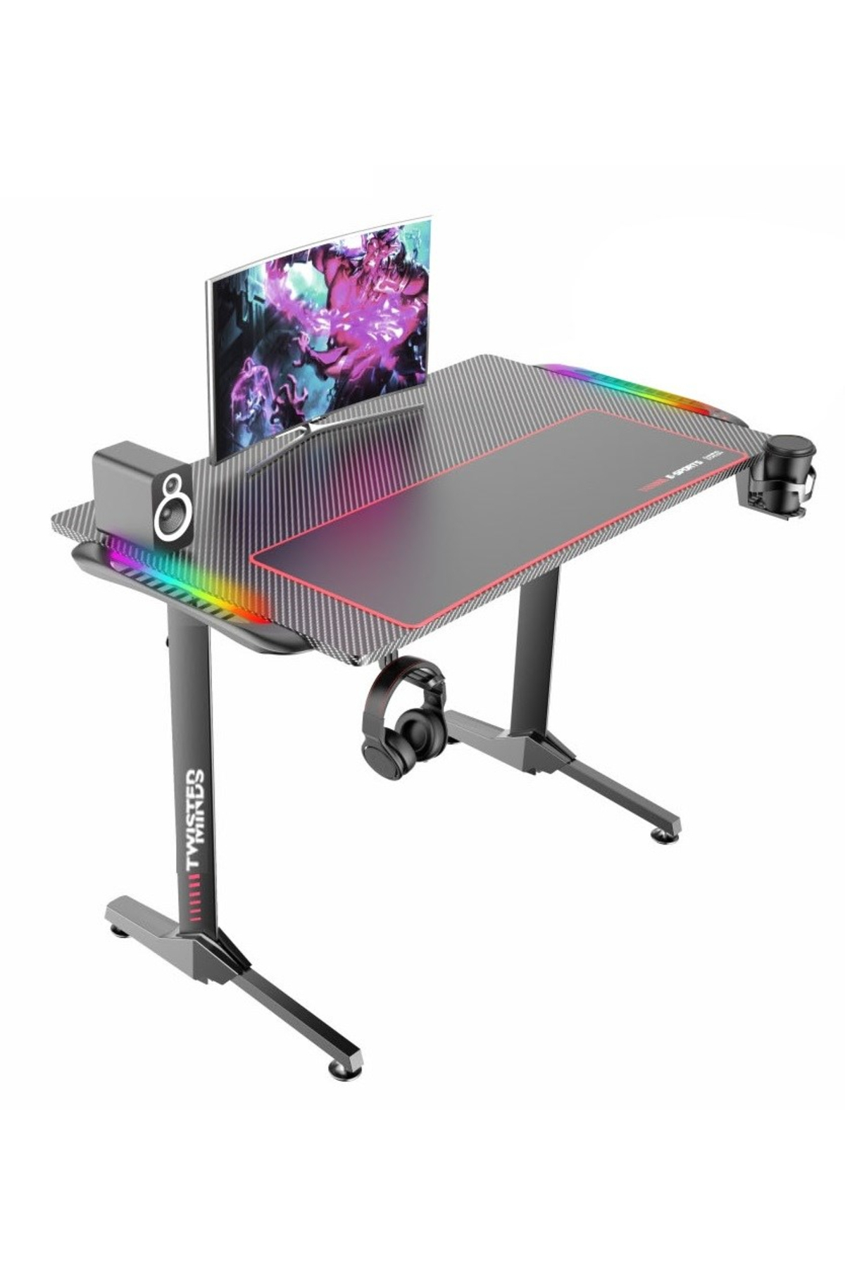 T Design Tm-t-1060-rgb Carbon Fiber Rgb Gaming (PLAYER) Desk