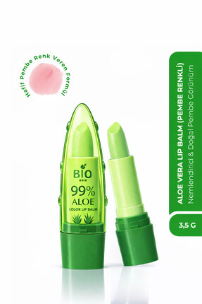 Bio Asia Aloe Vera Lip Stick – Nemlendirici & Doğal Parlaklık Veren Renkli Du...