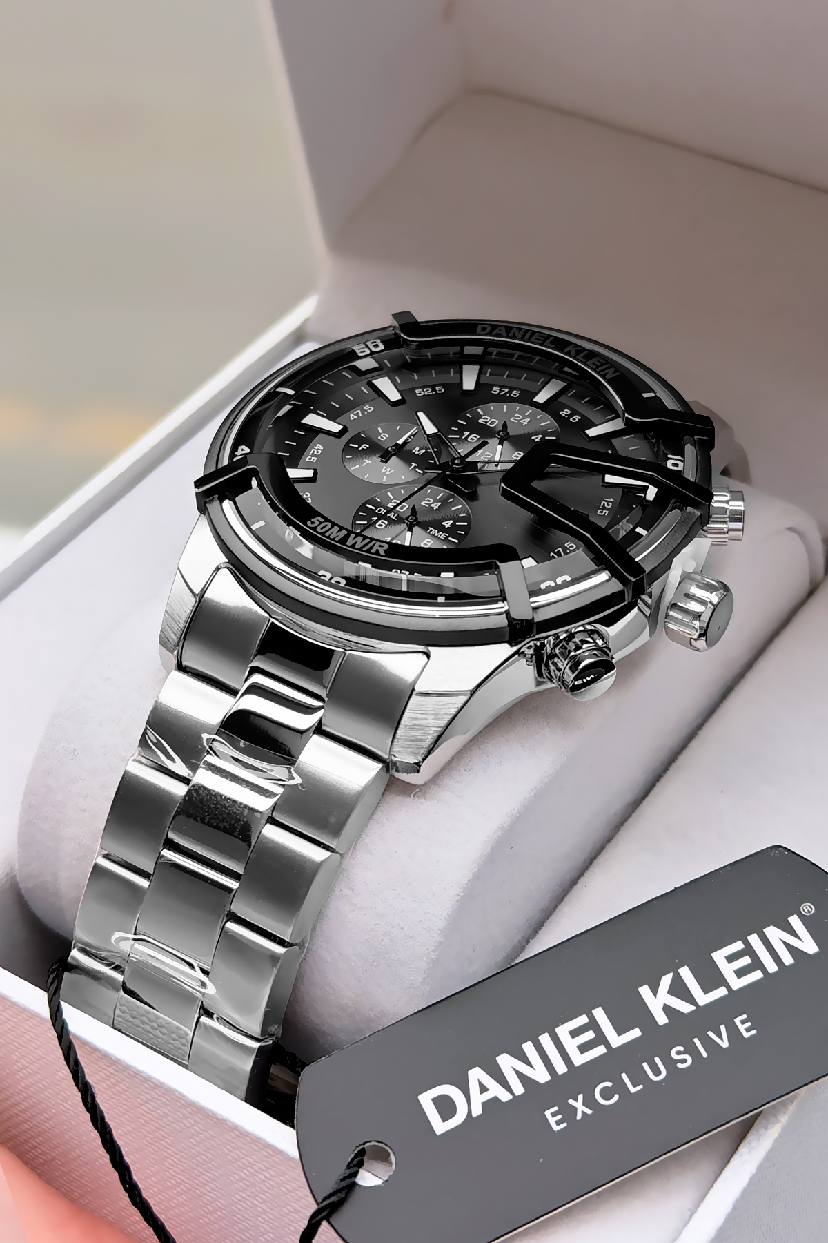 Daniel Klein Exclusive Erkek Kol Saati 3 Atm Su Geçirmez Gümüş Renk Çelik Kordon Dke2044c3