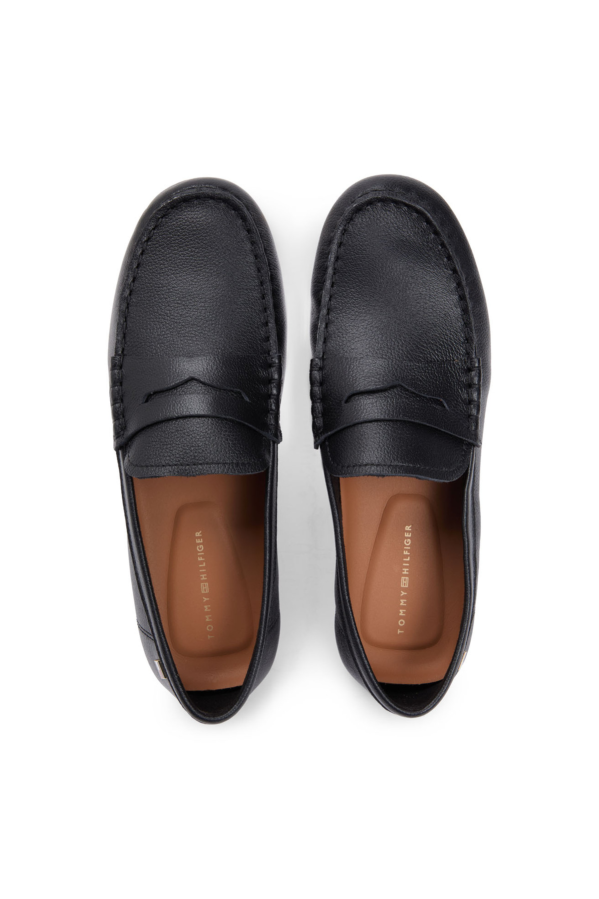 Tommy Hilfiger Siyah Kadın Deri Loafer FW0FW09350BDS görsel 3