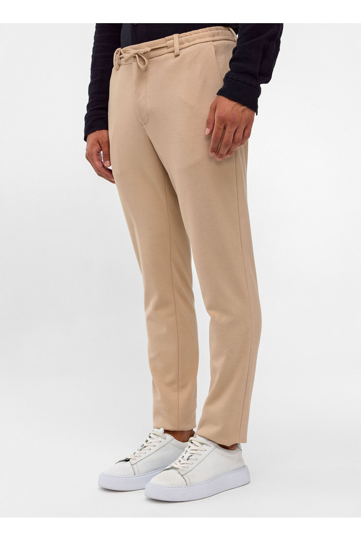 Bej Slim Fit Jogger Pantolon — رنگارنگ B34T31001-114 — تصویر 3 از 6