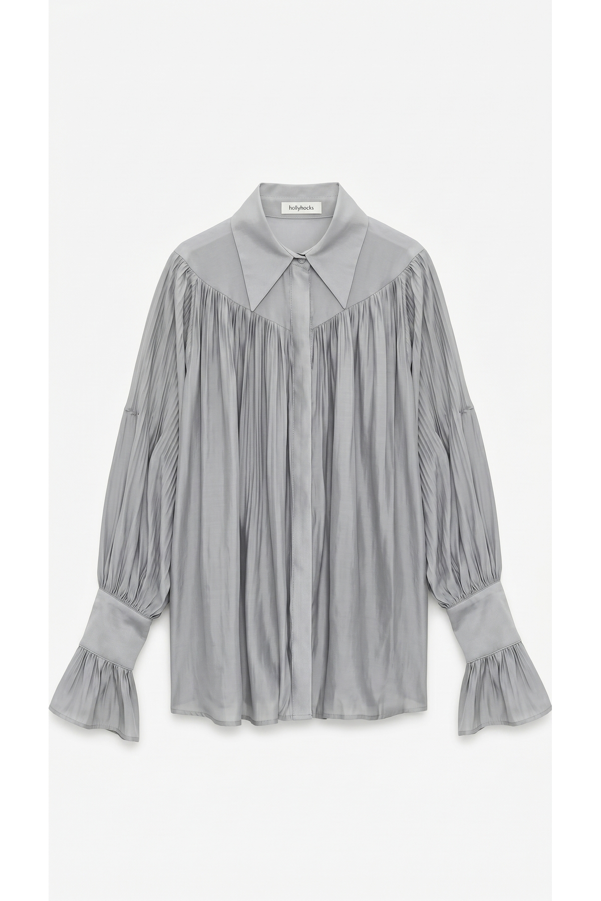 Shirring and Sleeve Detailed Shirt