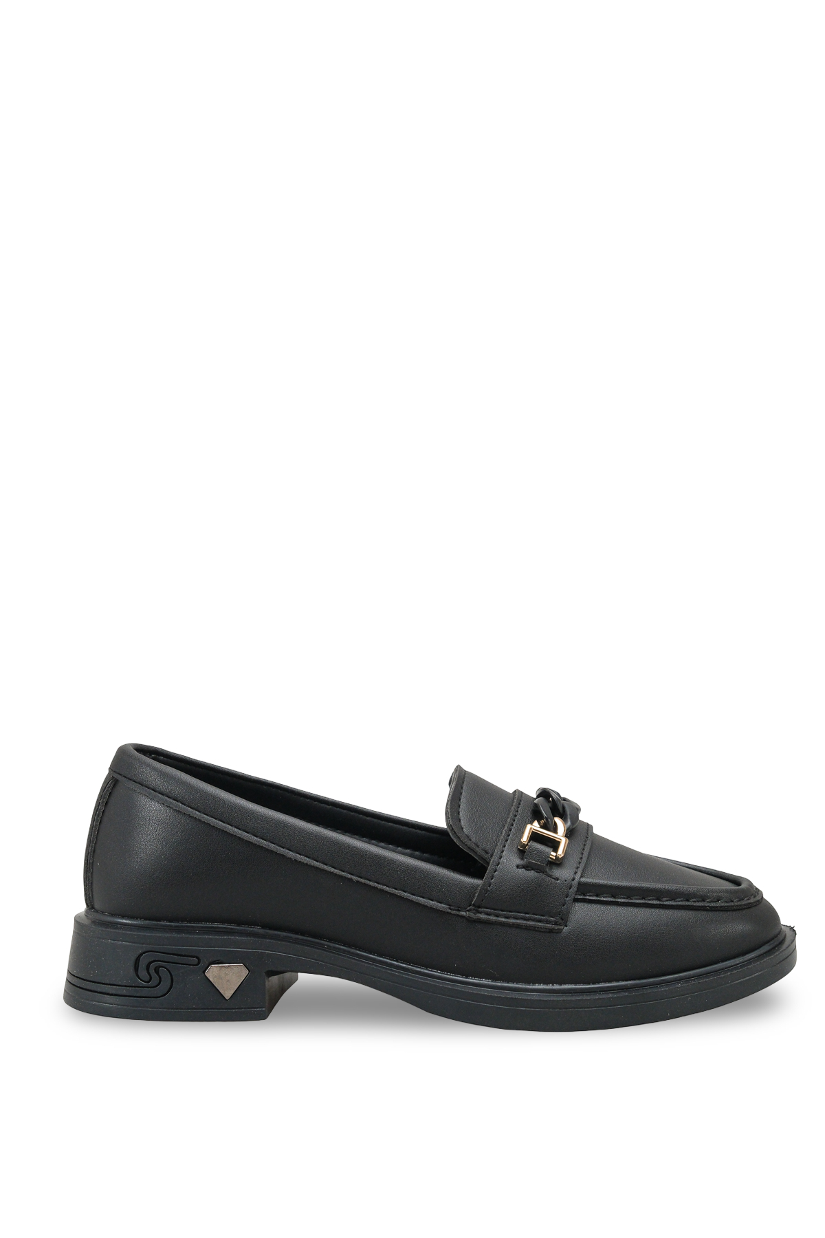 Riccon Criscerys Kadın Loafer 0012500 Siyah Cilt görsel 4
