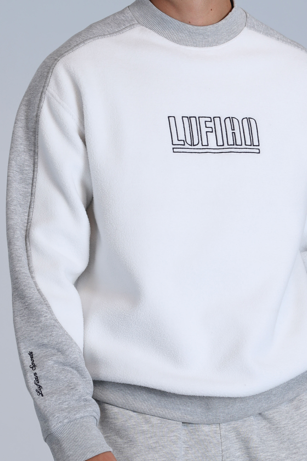 Lufian Vıler Erkek Sweatshirt Beyaz görsel 3