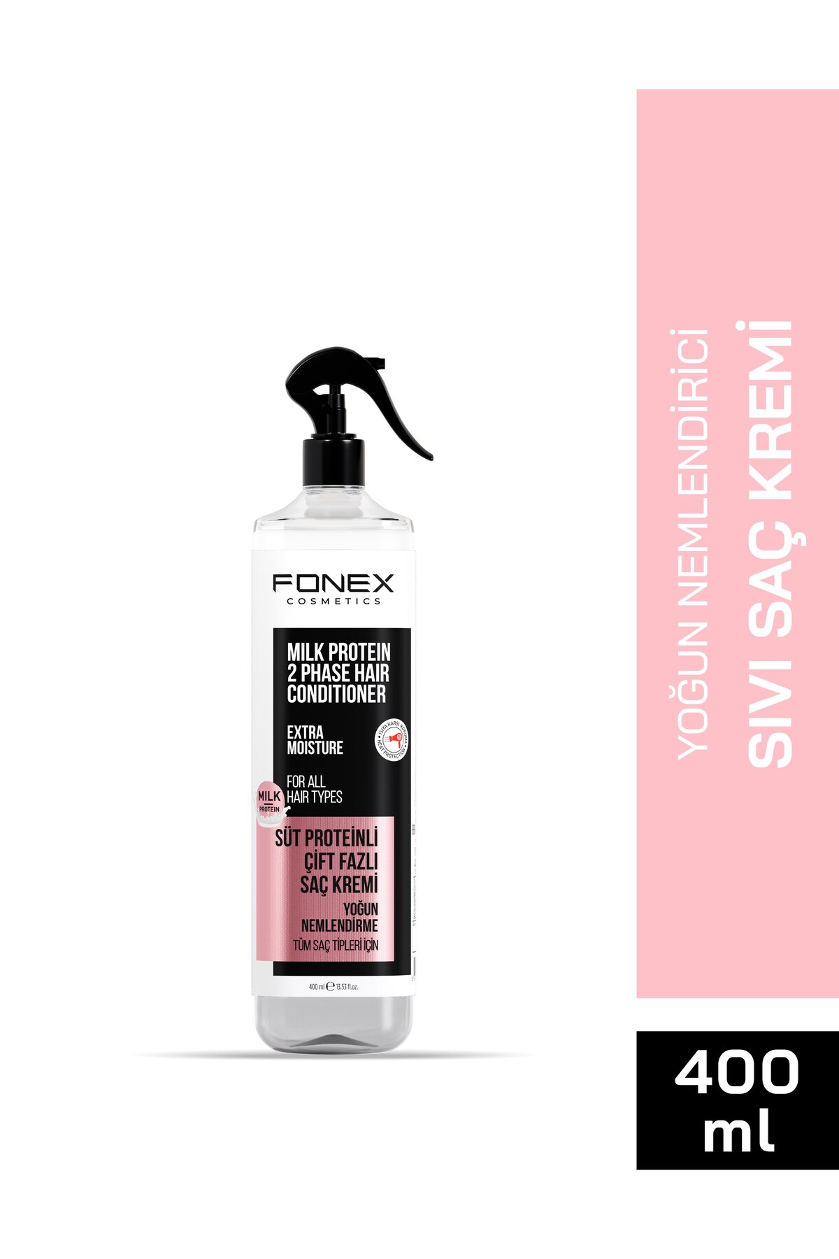Fonex Çift Fazlı Sıvı Saç Kremi Süt Protein 400 ML — رنگارنگ CKVLG2GQZR