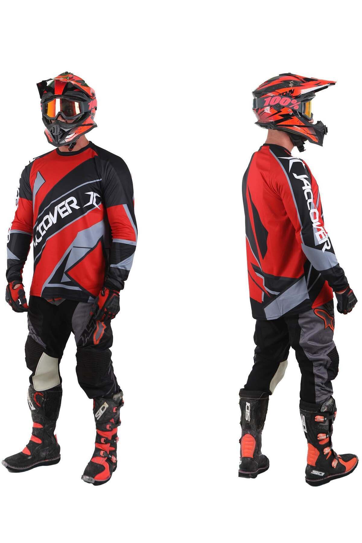 jaccover Motocross Jersey - Red - Fiyatı, Yorumları