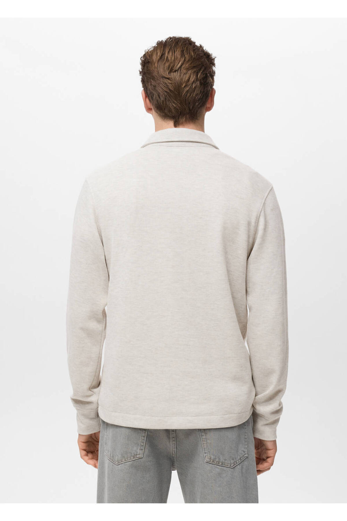 MANGO Man Regular kesim polo sweatshirt görsel 4