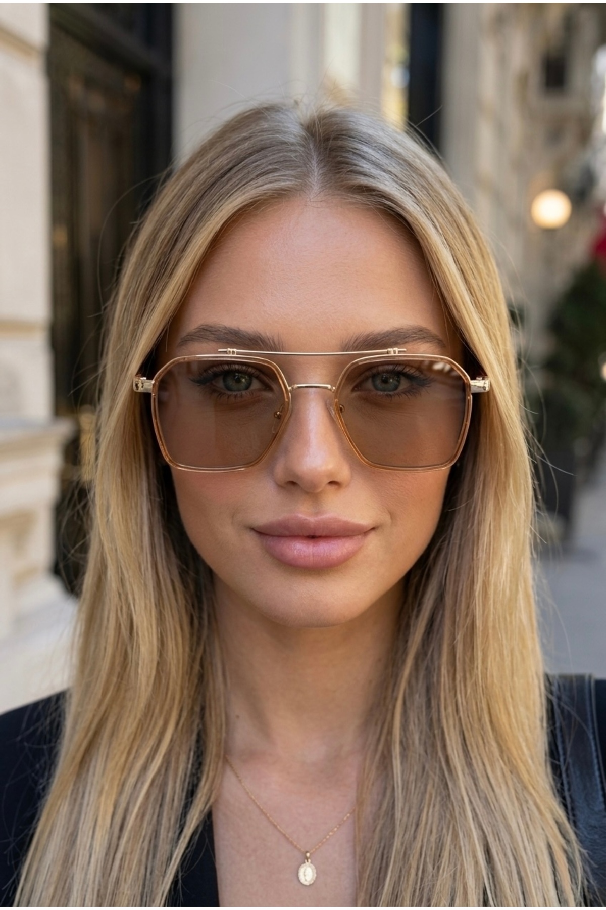 Eyesofia Swanky Unisex Nude Ultra Hafif Uv400 Filtreli Güneş Gözlüğü görsel 2