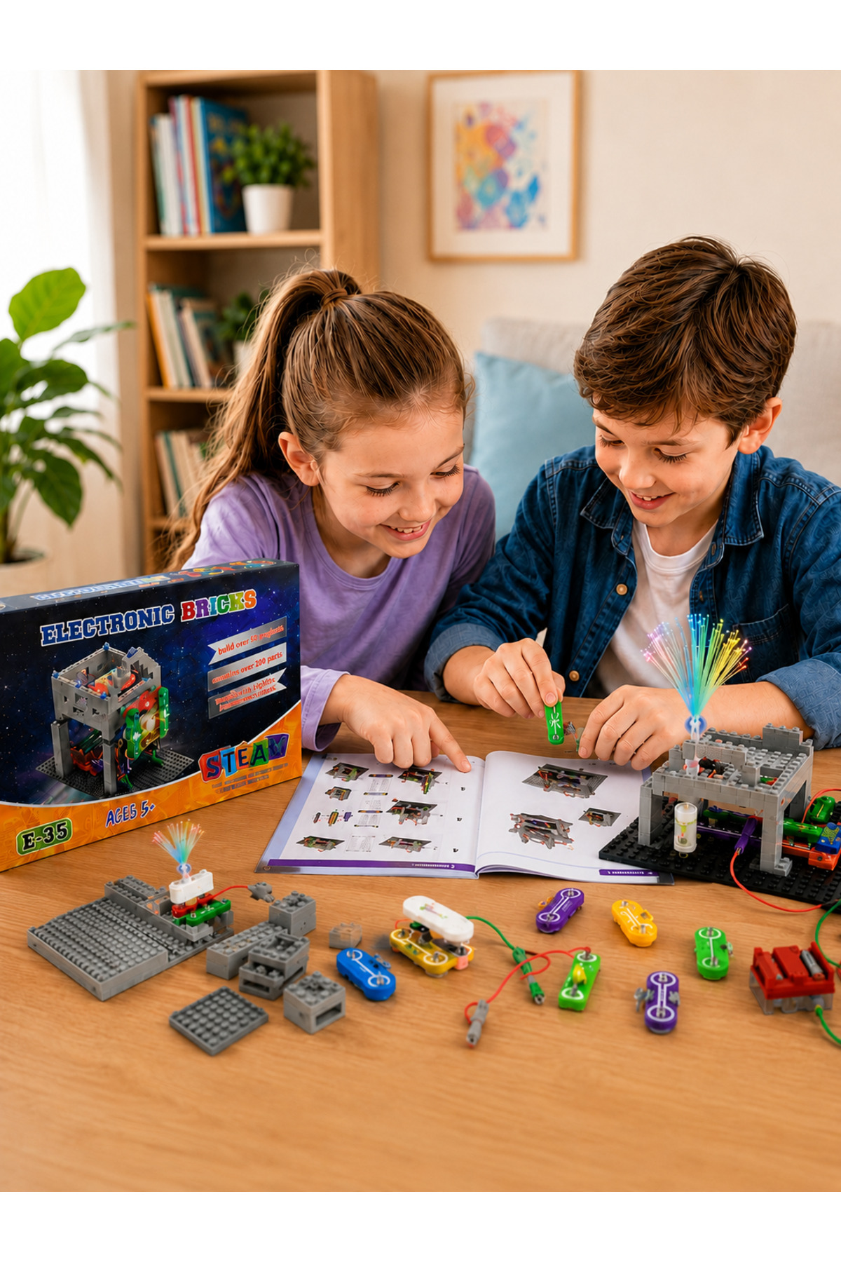 Zet Zeka Electronic Bricks Kit Eğlenceli ve Öğretici Elektronik