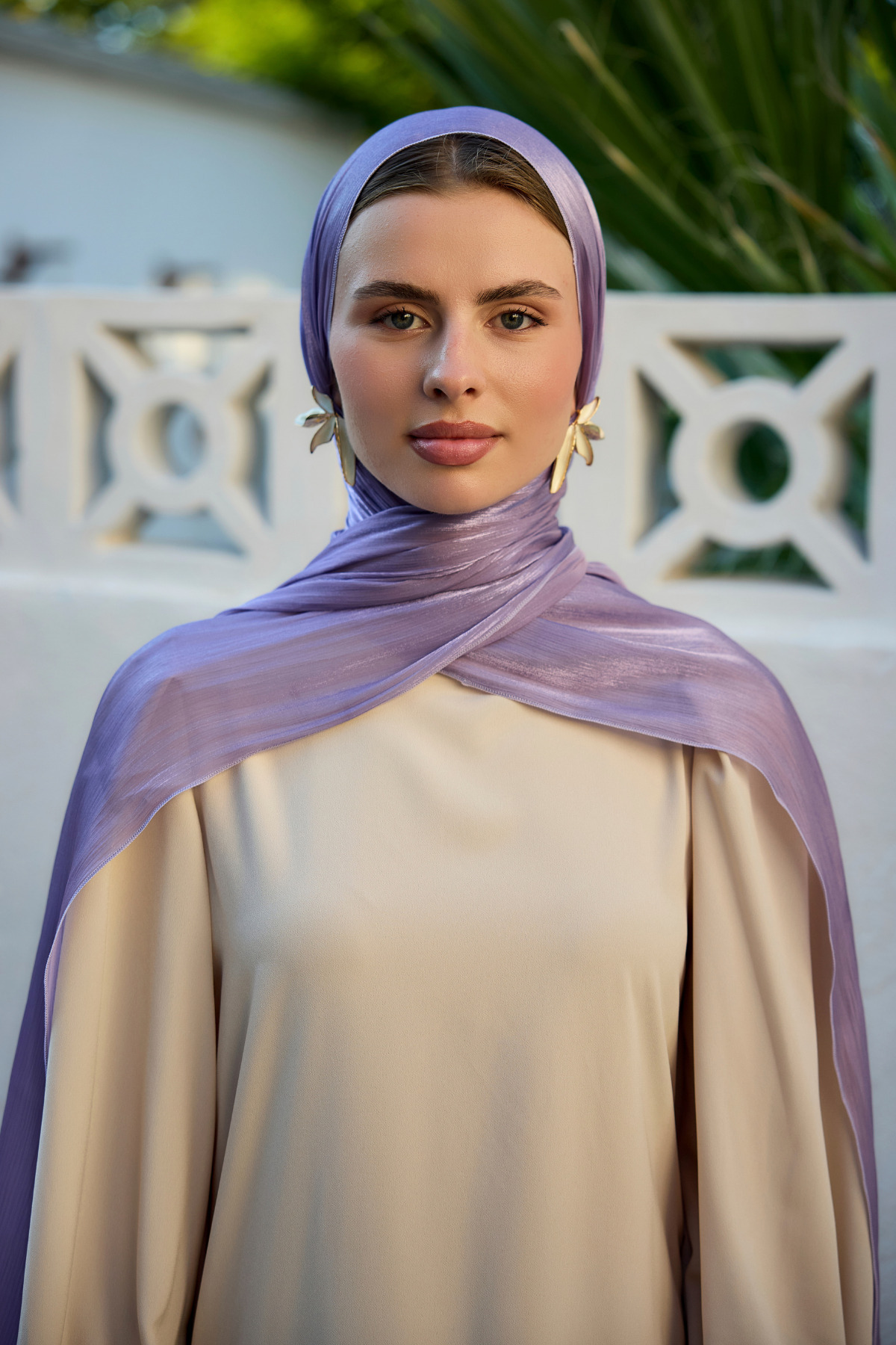 Lilac Janjan Shawl