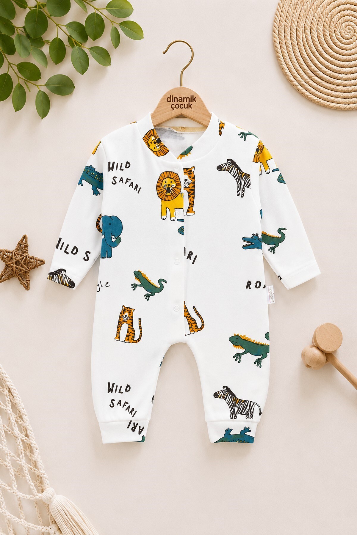 Boys Girls Unisex Baby Printed Snap Fastener Newborn Jumpsuit 100% Cotton Flexible 1-3-6months