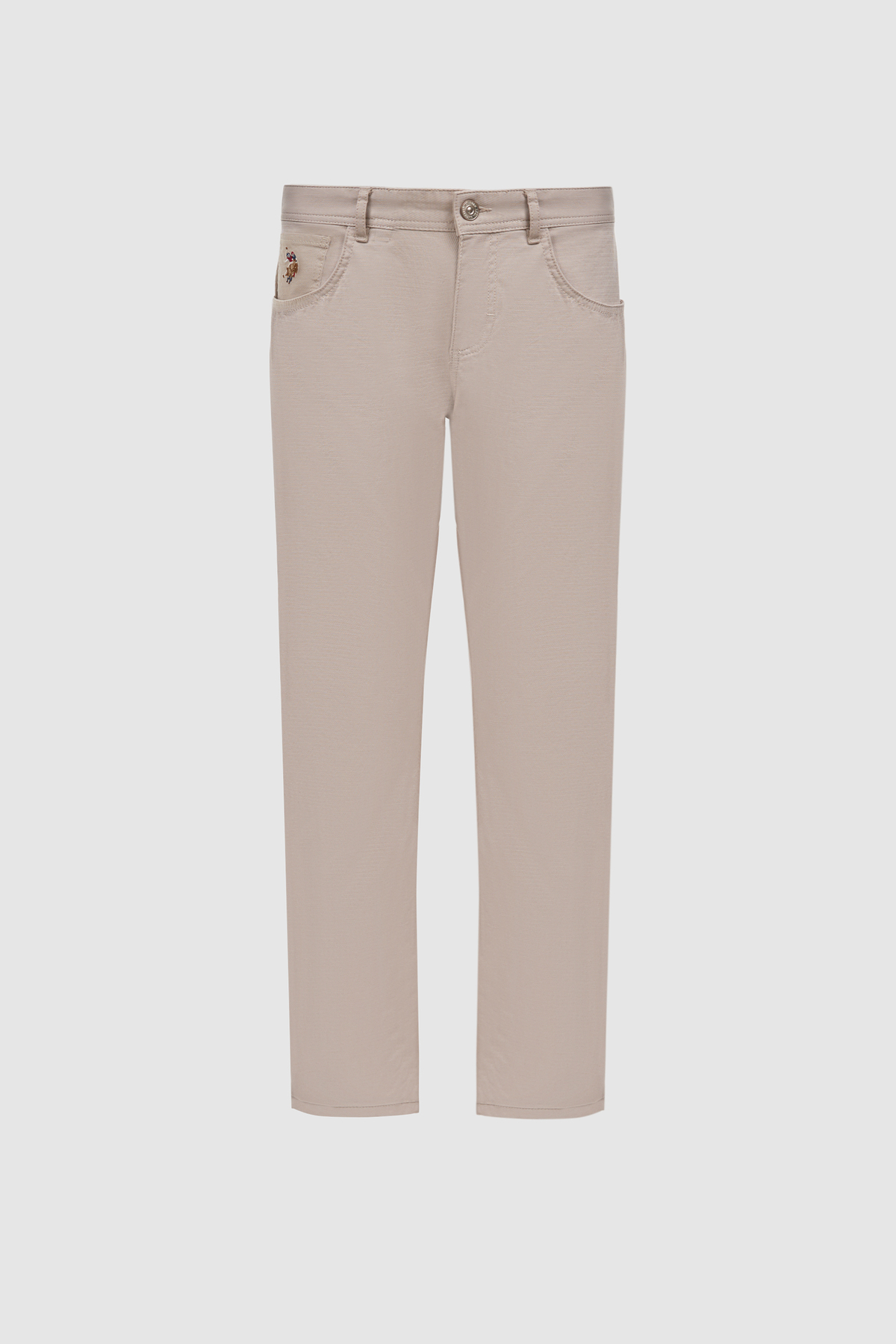 Erkek Regular Fit Taş Kanvas / Chino Pantolon 50322308-VR049 — خاکستری — تصویر 7 از 7