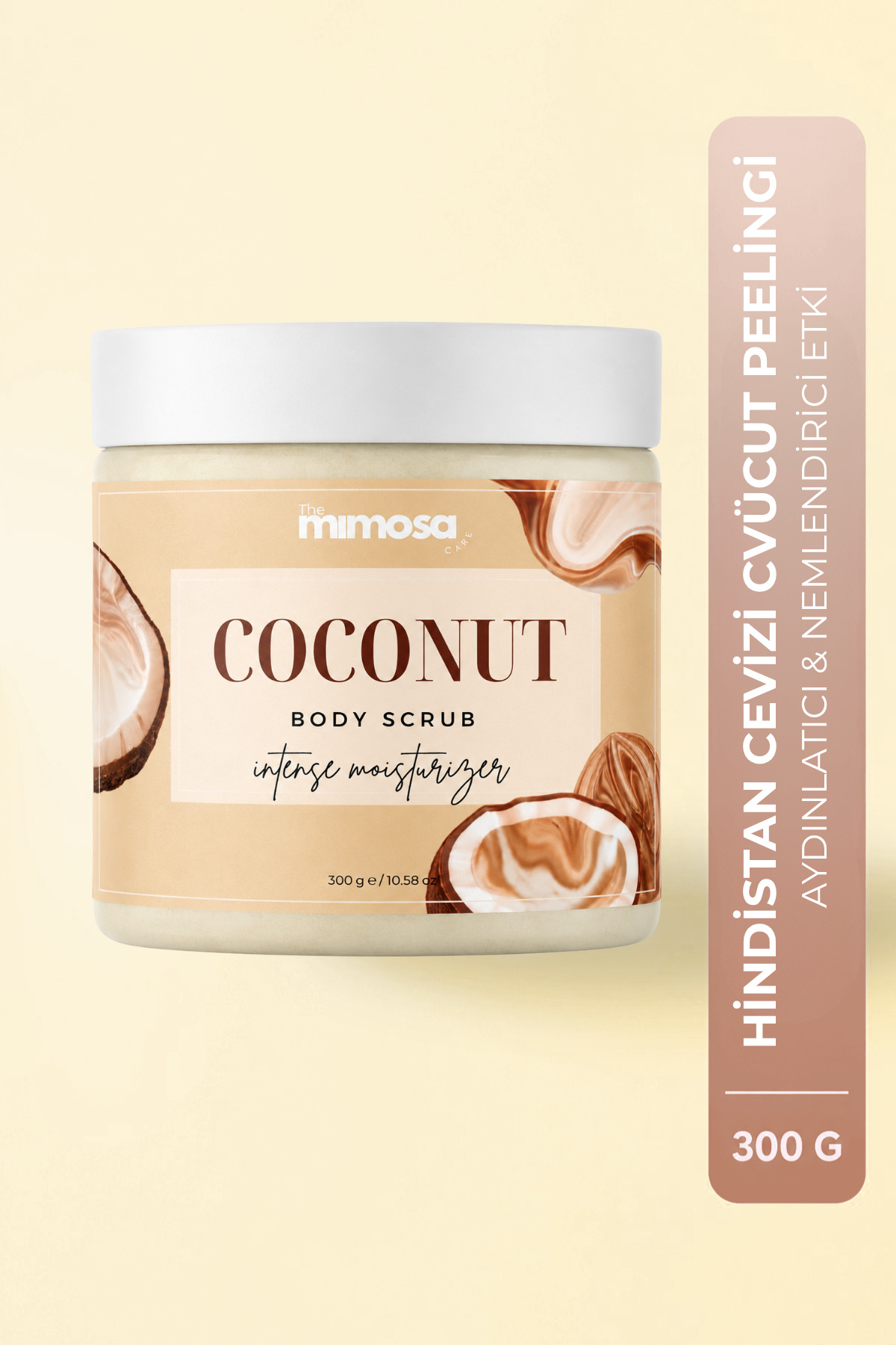 The Mimosa Care Hindistan Cevizli Yoğun Nemlendirici,Batık Karşıtı Vücut Peelingi — 5987463541247