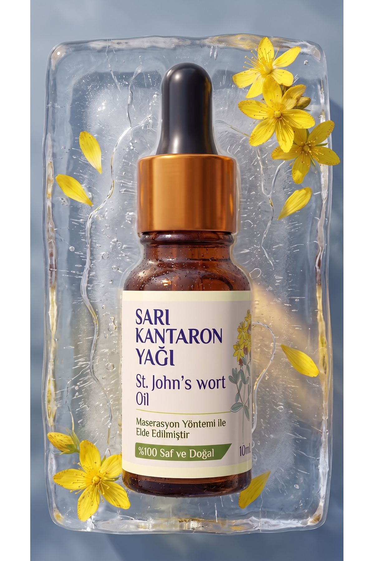 Sarı Kantaron Yağı 10 ml / %100 Saf Ve Doğal / St. John's Wort Oil — A1-Kantaron-yag-10 — تصویر 4 از 8
