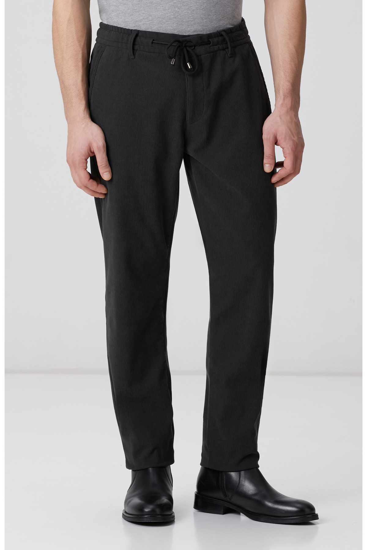 Antrasit Kadife Fitilli Jogger Pantolon — خاکستری 1097252 — تصویر 2 از 5
