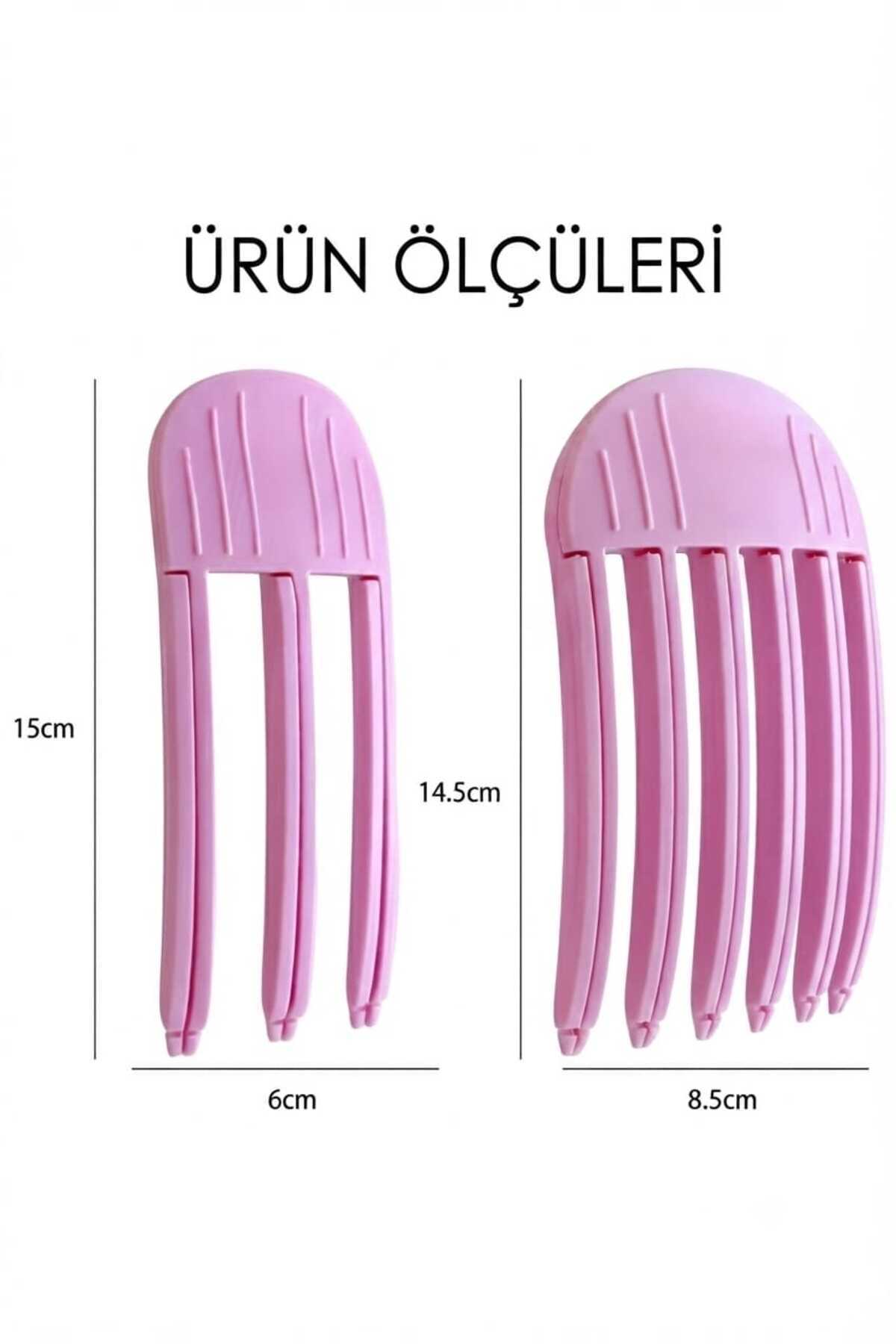Unisex Pembe Kabarık Saç Kaldırma Kök Volüm Isısız Şekillendirici Tarak Perçem Hacim Verici Kore Klips Saç Aksesuar İz Bırakmaz 2 'li Set — صورتی Hacimaparat2li — تصویر 8 از 9