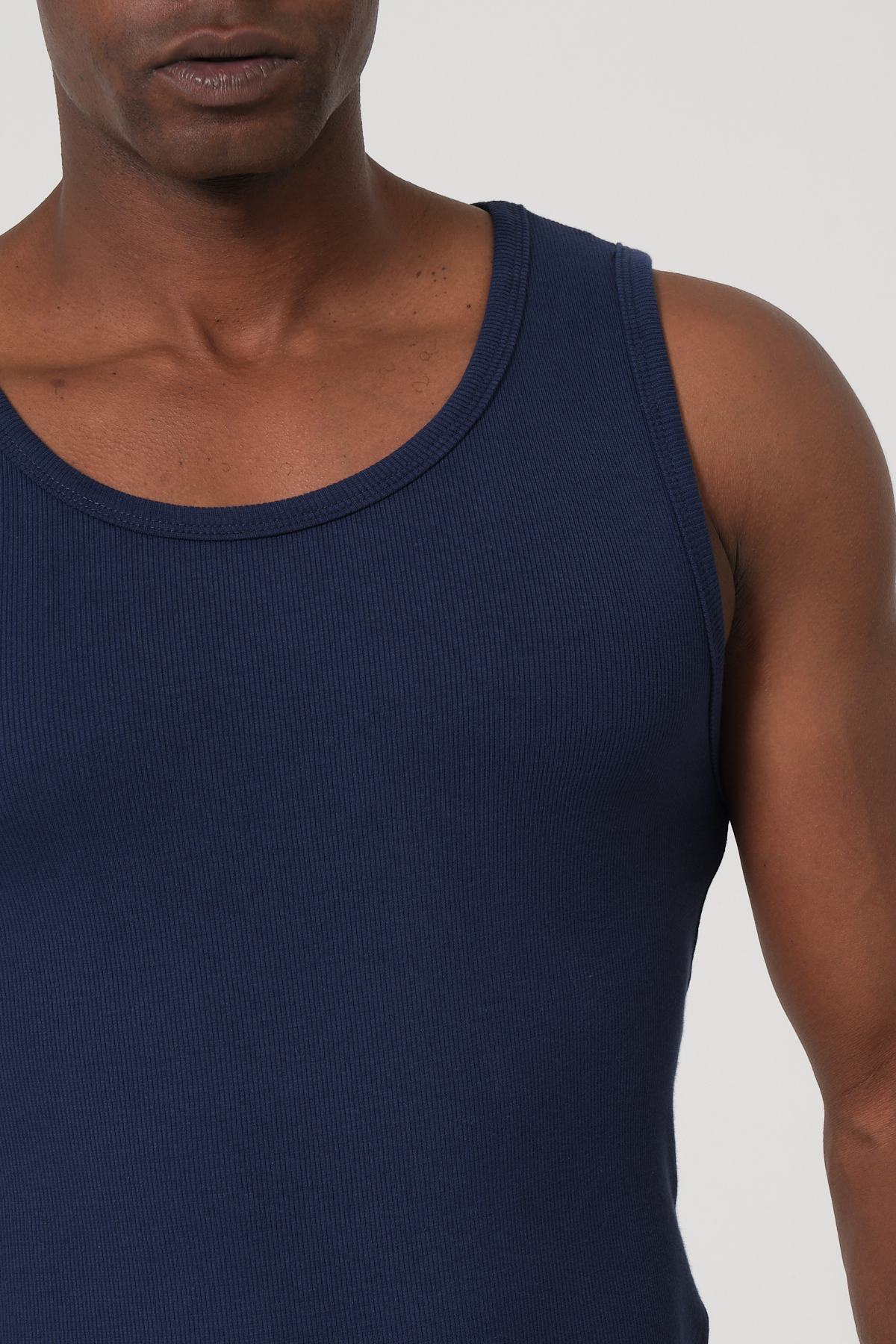 gamaro Erkek Halter Yaka slimfit Sporcu Likralı Atlet görsel 7