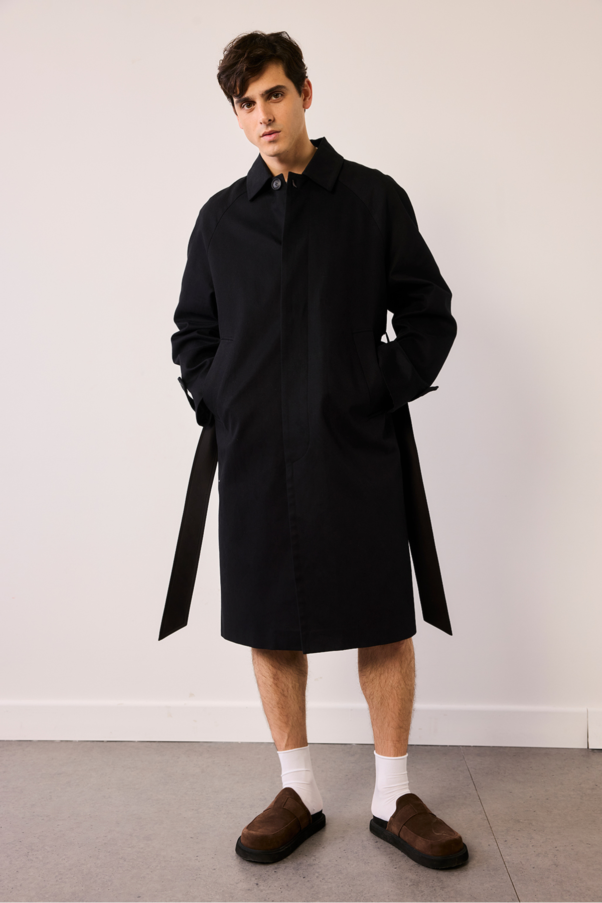 Beyyoglu Oversize Vintage Gabardin Trençkot görsel 3